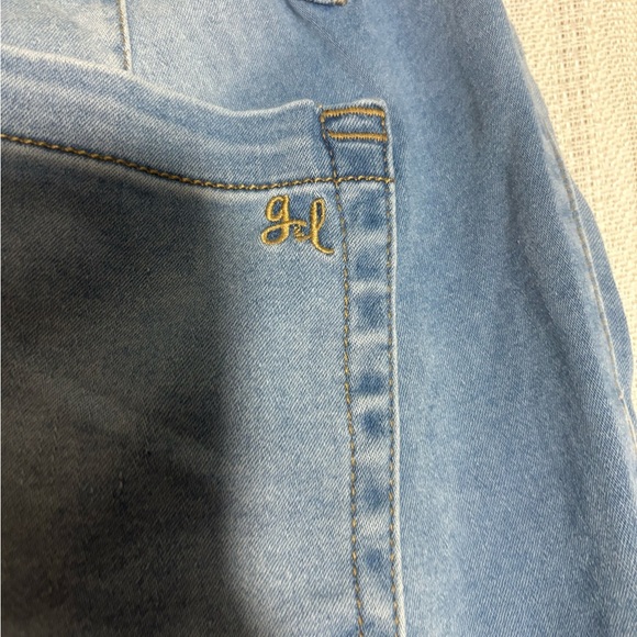 Grace & Lace Light Blue Denim Pants size 2 - Picture 3 of 5